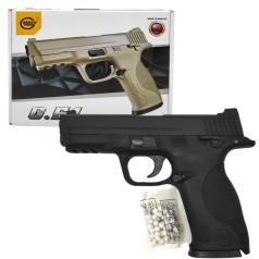 Пистолет с пульками "Galaxy G51 Smith & Wesson M&P" С МЕТАЛЛИЧЕСКИМИ ЭЛЕМЕНТАМИ