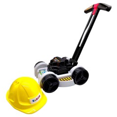 Набор детский "Газонокосилка с каской" (СЕРАЯ)