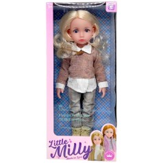 Лялька "Little Milly" знімний одяг, взуття, висота 38 см