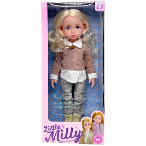 Лялька "Little Milly" знімний одяг, взуття, висота 38 см