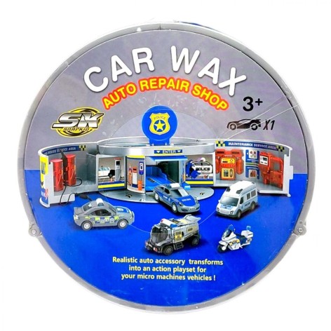 Паркинг "Автомастерская" с металлической машинкой (КОМАНДА ПОЛИЦЕЙСКИХ)