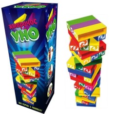 Игра 2 в 1 "УНО + Дженга"