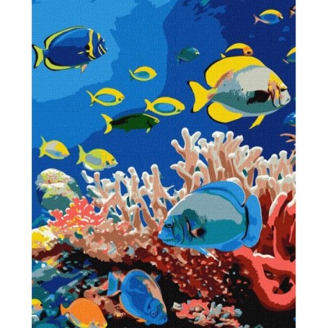 Картина по номерам "Жизнь океана" 40х50 см
