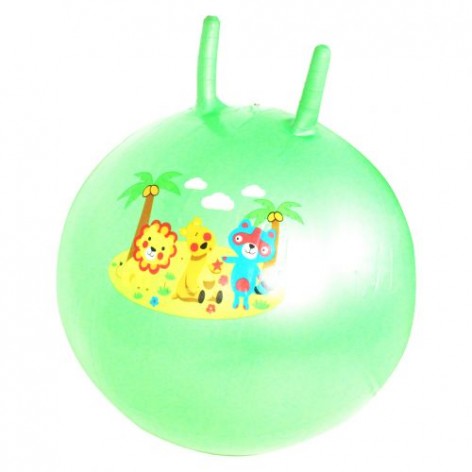 М'яч для фітнесу "Роги" 50 см, зелений