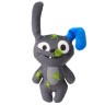 Игрушка плюшевая коллекционная "Bad Habbit Rabbitz" (СЕРЫЙ)