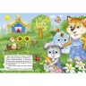 Книга-глазки картонная "Заячий домик", 6 стр.