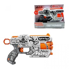 Игрушечный пистолет мех. с барабаном и мягкий. патронами (12 шт.) (Вечеринка Призраков) (28 х 17,4см)