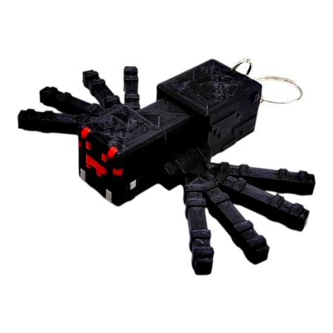3D Брелоки MINECRAFT / МАЙНКРАФТ SPIDER / ПАУК KEYCHAIN, 3D печать