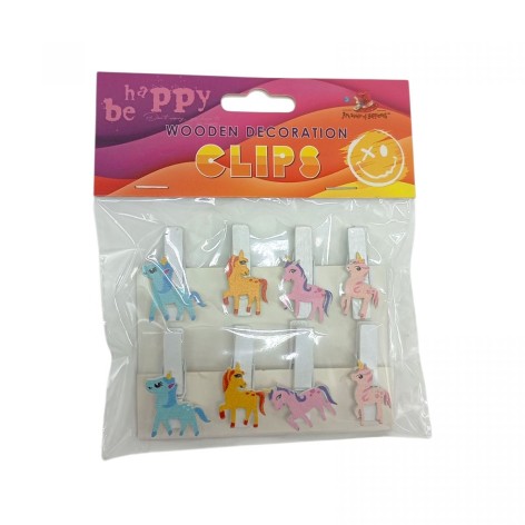 Деревянные декоративные зажимы, 8шт