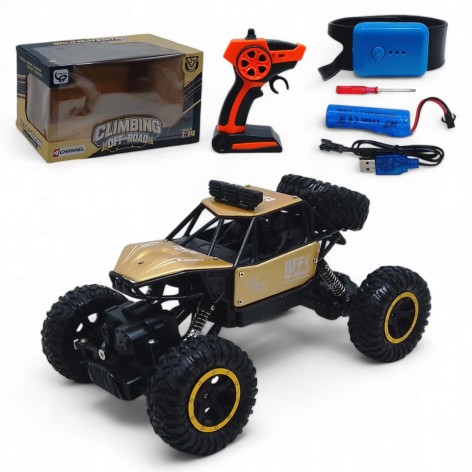 Радіокерована машинка "Climbing Off-Road", золотиста