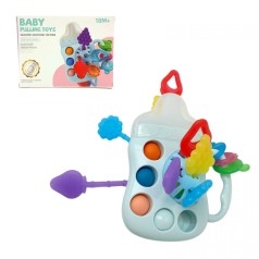 Погремушка Монтессори развивающая бутылочка с прорезывателем