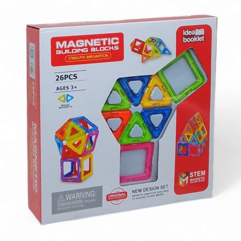 Конструктор магнитный MAGNETIC MX2266-46 26дет.кор.29*6,8*29