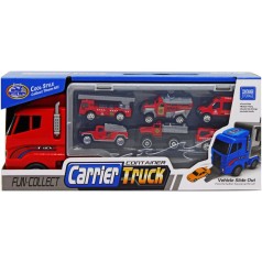 Грузовик-автовоз "Carrier Truck", красный