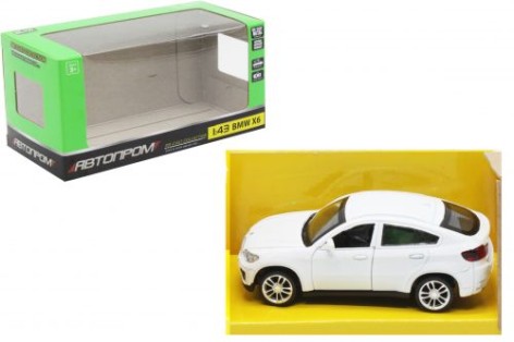 Машина металева BMW X6, білий.