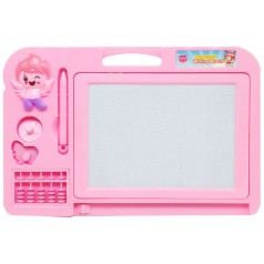 Дощечка для рисования с печатками, розовая