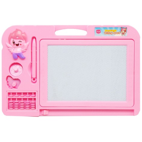 Дощечка для рисования с печатками, розовая