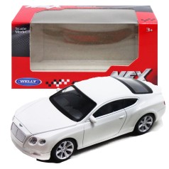 Машина металл 1:43 BENTLEY CONTINENTAL GT белая