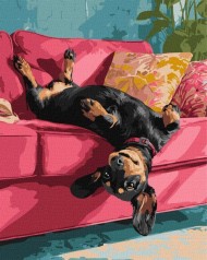Картина по номерам – Диванная радость 40х50 см.