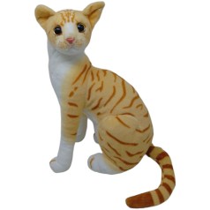 Мягкая игрушка Большая кошка, рыжая 37 см