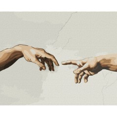 Картина по номерам "Создание Адама ©Микеланджело" ★★★