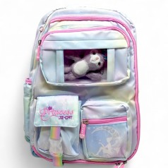 Рюкзак школьный 30×46×17 см (ГОЛУБОЙ)