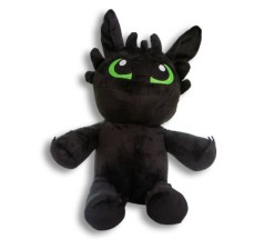 Мягкая игрушка "Беззубик" с зелеными глазами, 50 см