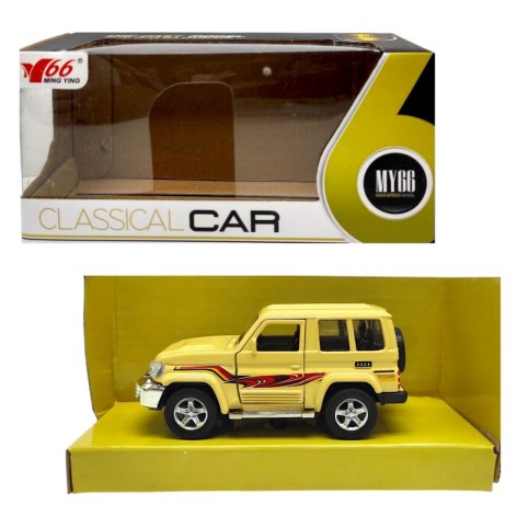 Металлическая инерционная машинка джип (БЕЖЕВЫЙ)