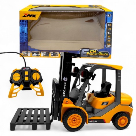 Спецтехніка на радіокеруванні “Навантажувач”, підсвічування, акум. 3.7V, USB-кабель, пульт 40 MHz, масштаб 1:18