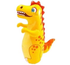 Надувная игрушка-неваляшка "Динозавр", (Желтая)