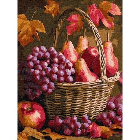 Картина по номерам "Осенние фрукты" 30x40 см