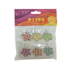 Деревянные декоративные зажимы, 6шт