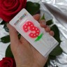Свеча-цифра неон с сердечком "3" 5см (24089)