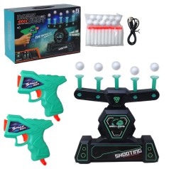 Тир батарь, светящиеся в темноте, мягкие шары, шарики, мишени, короб. 33*13*21,5