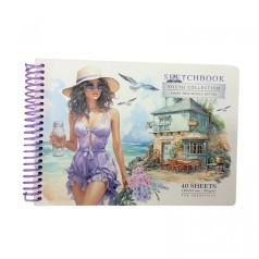Скетчбук А6, 24 листа 100г/м2