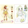 Розмальовка з кольоровим контуром Rainbow High: Bright crystals зі стікерами