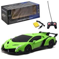 Машинка на радиоуправлении "Lamborghini Veneno" (зеленая)