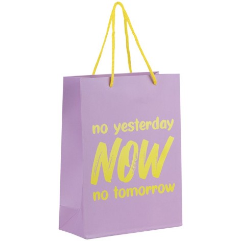 Пакет бумажный подарочный, 18х24 см NOW