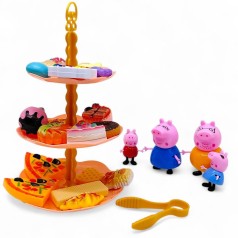 Герои "Свинка Пеппа" (герои, посуда, набор еды) в пакете