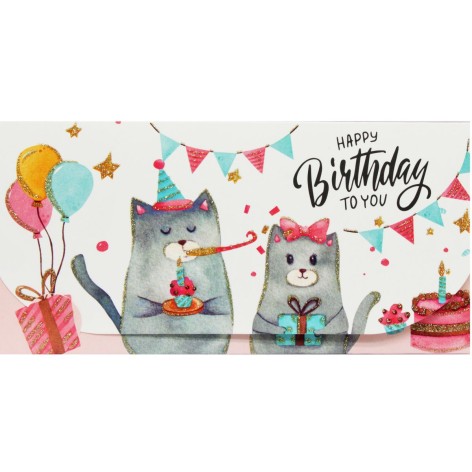 Конверт для грошей Котики