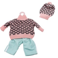 Одежда для пупса "Warm Baby: черно-розовый"