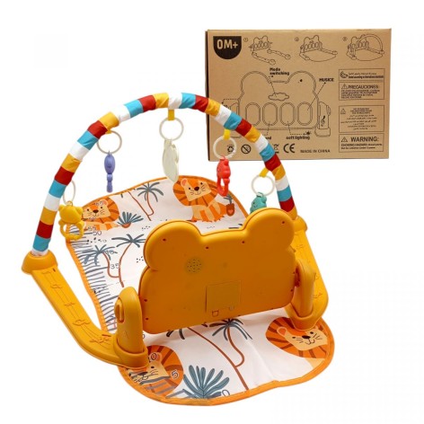 КОВРИК С ИГРОВЫМ ЦЕНТРОМ (ОРАНЖЕВЫЙ)