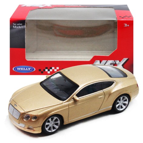 Машина металл 1:43 BENTLEY CONTINENTAL GT бронзовая