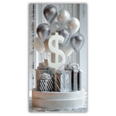 Конверт поздравительный (для денег) 16.5х9х0,5 см