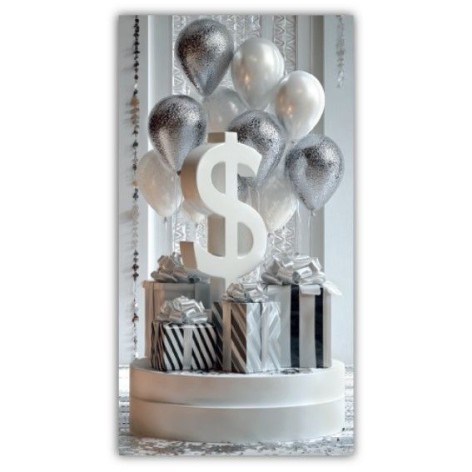 Конверт поздравительный (для денег) 16.5х9х0,5 см