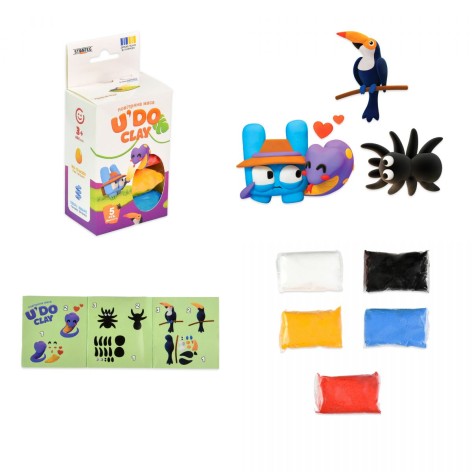 Набір для творчості UʼDO Clay 5 шт, брикет 10 г (ДОСЛІДНИК)