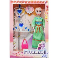 Игровой набор с куклой "Frozen" (зеленый)