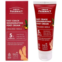 Крем-гель для ног Green Pharmacy 75 мл, регенерирующий, быстродействующий против трещин