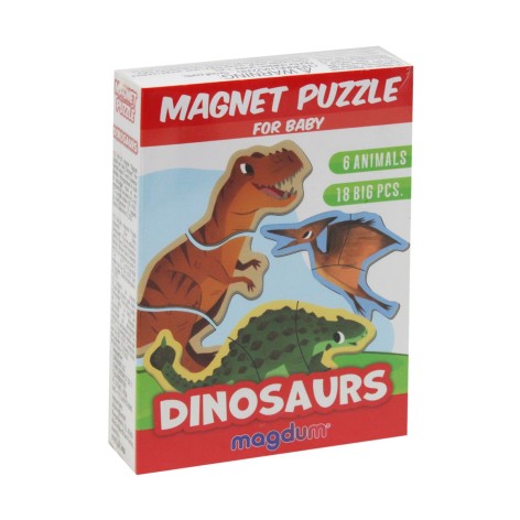 Набор магнитов "Динозавры", 18 элементов