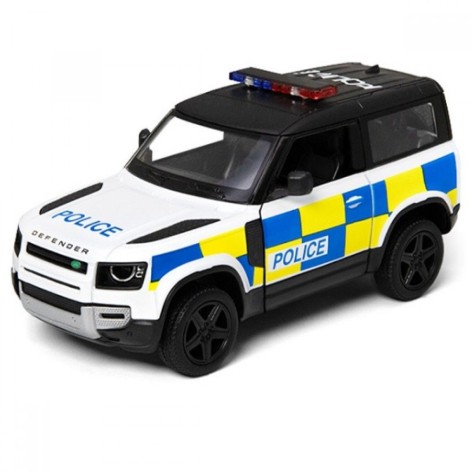 Машинка металлическая Kinsmart "Land Rover Defender 90" Police
