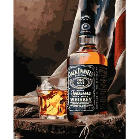 Картина по номерам "Jack Daniels"  ★★★★★